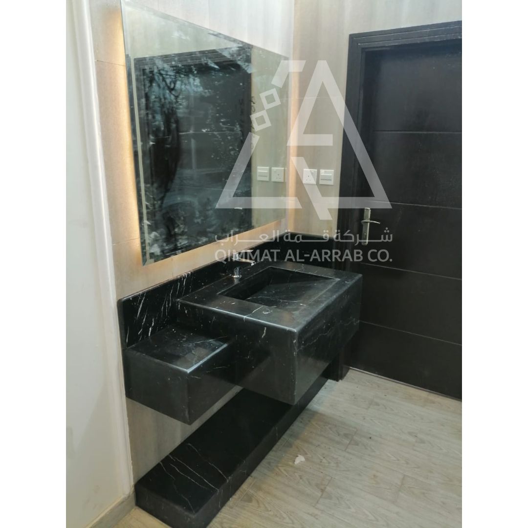 Attractive dark marble sinks