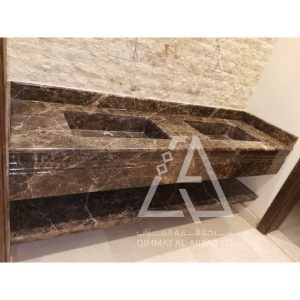 Attractive dark marble sinks